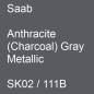 Preview: Saab, Anthracite (Charcoal) Gray Metallic, SK02 / 111B.